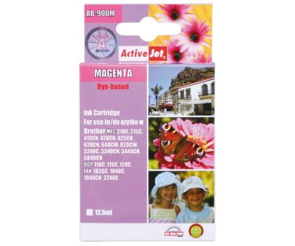 Tusz Tusz ACTIVEJET Magenta - zamiennik Brother LC900M (AB-900M)